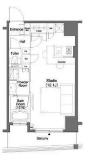 パークキューブ笹塚【14階】の間取り