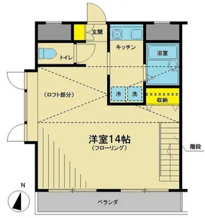 アバンス槌屋【2階】の間取り