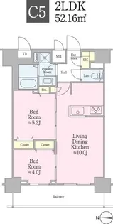 クロスレジデンス飯田橋【11階】の間取り