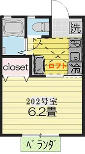 ブルーベル菊名【2階】の間取り