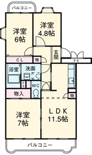 南斗【3階】の間取り
