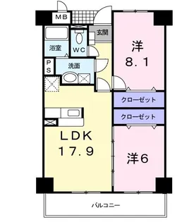 エテルノ・フィオ-レ【4階】の間取り