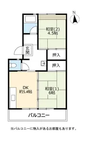UR花山東【1階】の間取り
