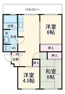 サンコーポ蒔田【4階】の間取り