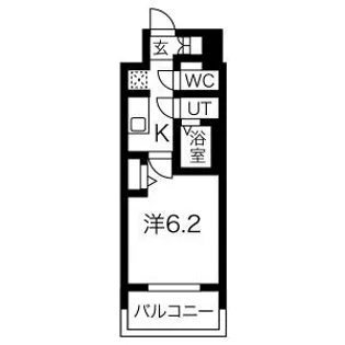 プレサンスNAGOYAシティオ【10階】の間取り