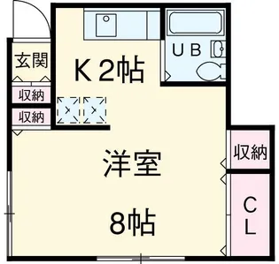 ハイツ徳山【2階】の間取り