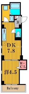 ジスタス入谷【3階】の間取り