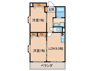 La Foret Hachizuka【2階】の間取り