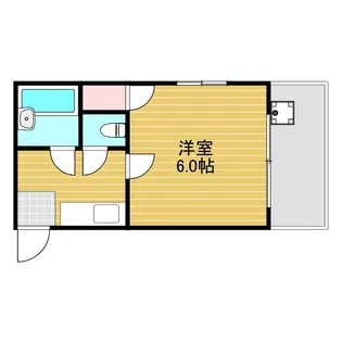 クオーレ十三東【7階】の間取り