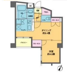 カスタリア南麻布【2階】の間取り