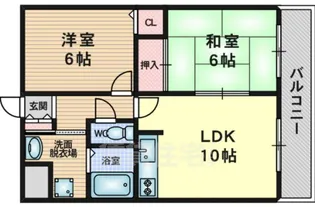 サンシェール千里【1階】の間取り