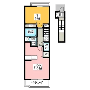 ラフィネ ジェンテ【2階】の間取り