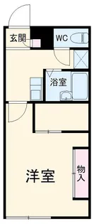 レオパレスプレジオ・クラワキ【1階】の間取り
