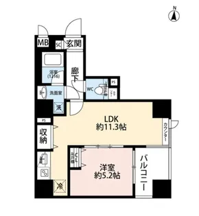 プレール・ドゥーク両国III【4階】の間取り