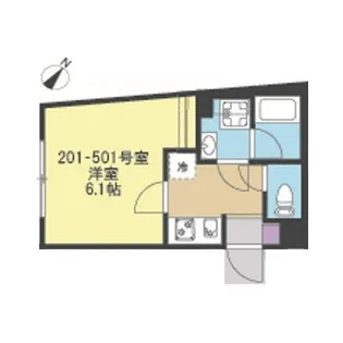 COMFORT YOKOHAMA【4階】の間取り