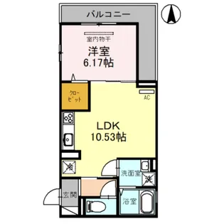 ウッドステージ桜 壱号館【2階】の間取り
