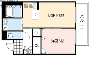 ヴィアソーレ鶴見【2階】の間取り