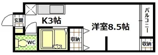カーサ蟹原【1階】の間取り