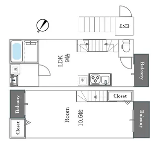 BEST RESIDENCE綾瀬【2階】の間取り