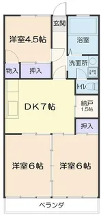 八百ふじ南光台ビル【2階】の間取り