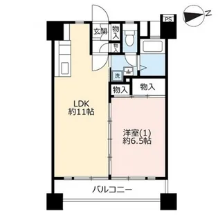 UR川口芝園【7階】の間取り