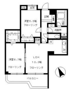 ガーデンフォート目黒【3階】の間取り