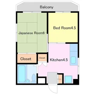 天王町ファーストビル【5階】の間取り