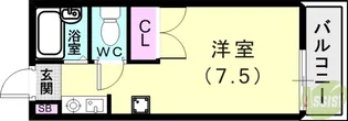 プチシャトー王塚【1階】の間取り