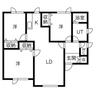 ハピネス【2階】の間取り