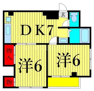 エステート立石【1階】の間取り