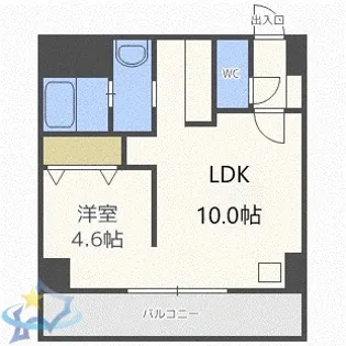 札幌レジデンス近代美術館【11階】の間取り