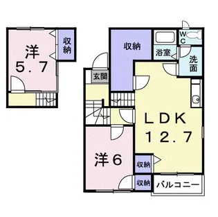 プロヴァンスB【2階】の間取り