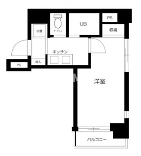 スカイコート日本橋【5階】の間取り