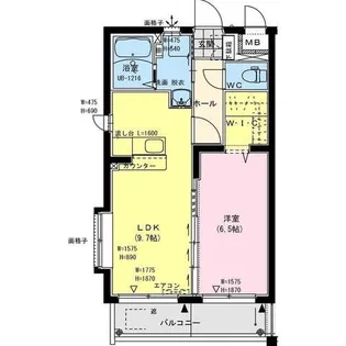 ル レーヴ B棟の間取り