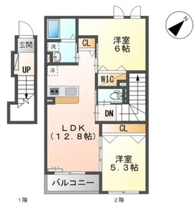 シュターク【2階】の間取り