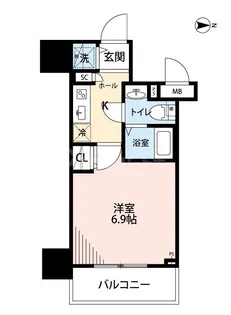 ガーラグランデイ北池袋【10階】の間取り