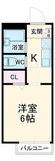 メゾンエススリーA・B【2階】の間取り