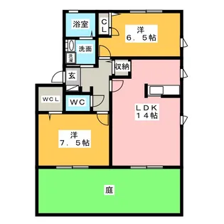 サニー長尾山【1階】の間取り