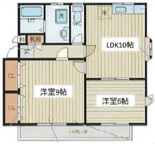 ヴェルジェI【1階】の間取り