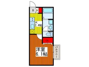 グランコート鳩ヶ谷【1階】の間取り