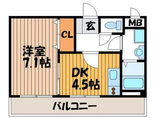 メゾンセリジェ【3階】の間取り