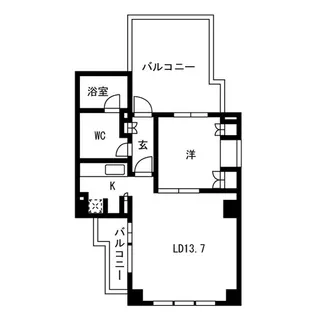 アパートメンツ元麻布【2階】の間取り