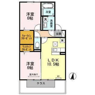 メイズグリーンテラス【1階】の間取り
