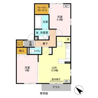 アルページュ A【1階】の間取り