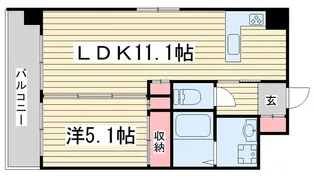 シルエラ御所南【1階】の間取り