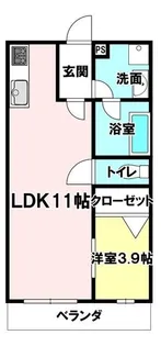 ソリテール菊陽【3階】の間取り