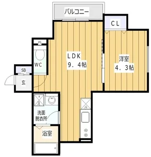 リラ・グランデ・ノダ【2階】の間取り