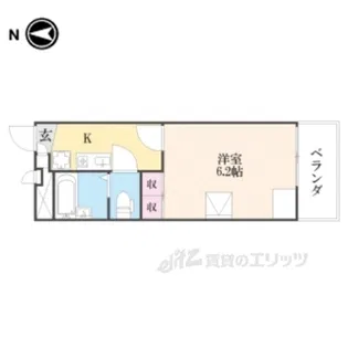 レオパレスブルースカイ王寺【2階】の間取り