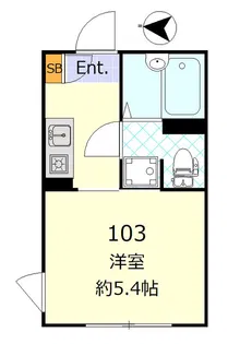 ドミール十条【1階】の間取り