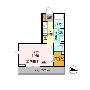 プチボヌール【1階】の間取り